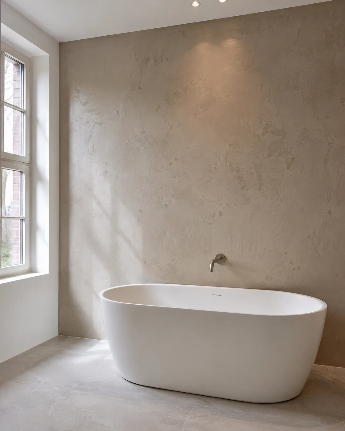 Badezimmer mit Marmor-Spachteltechnik