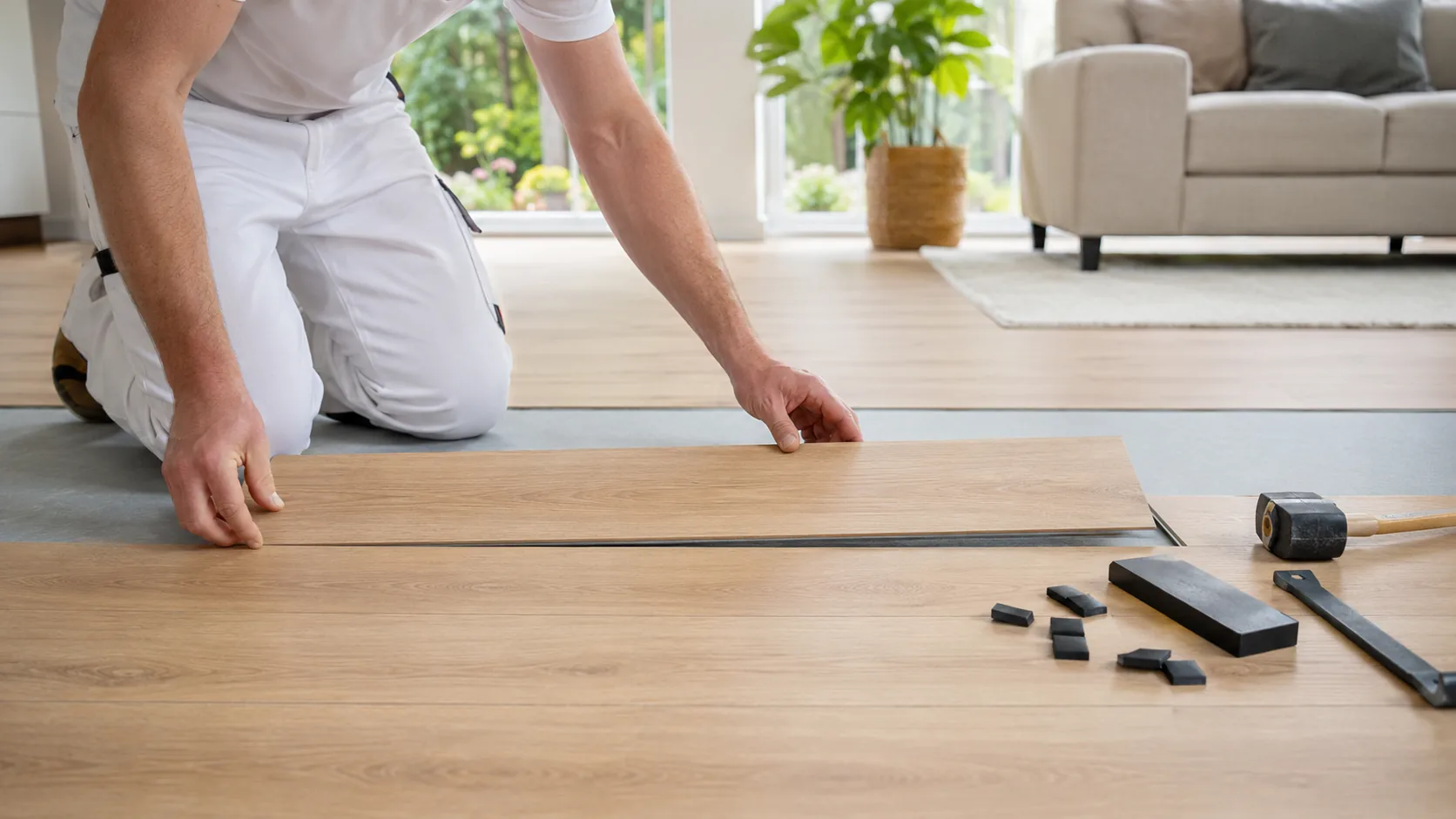 Designboden in einem Wohnraum in Stuttgart
